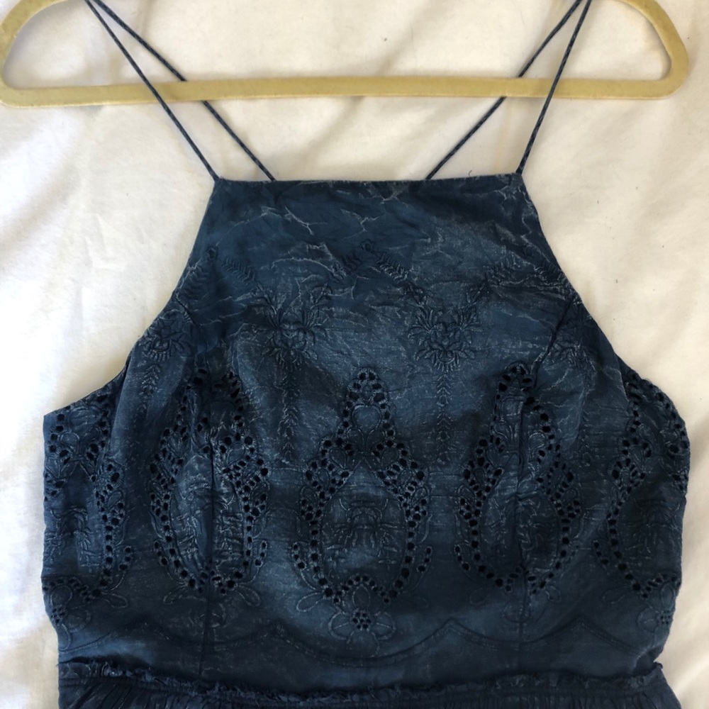 Lucky Brand Blue Distressed Sundress